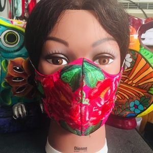 “Authentic Mexican embroidered handmade facemask!